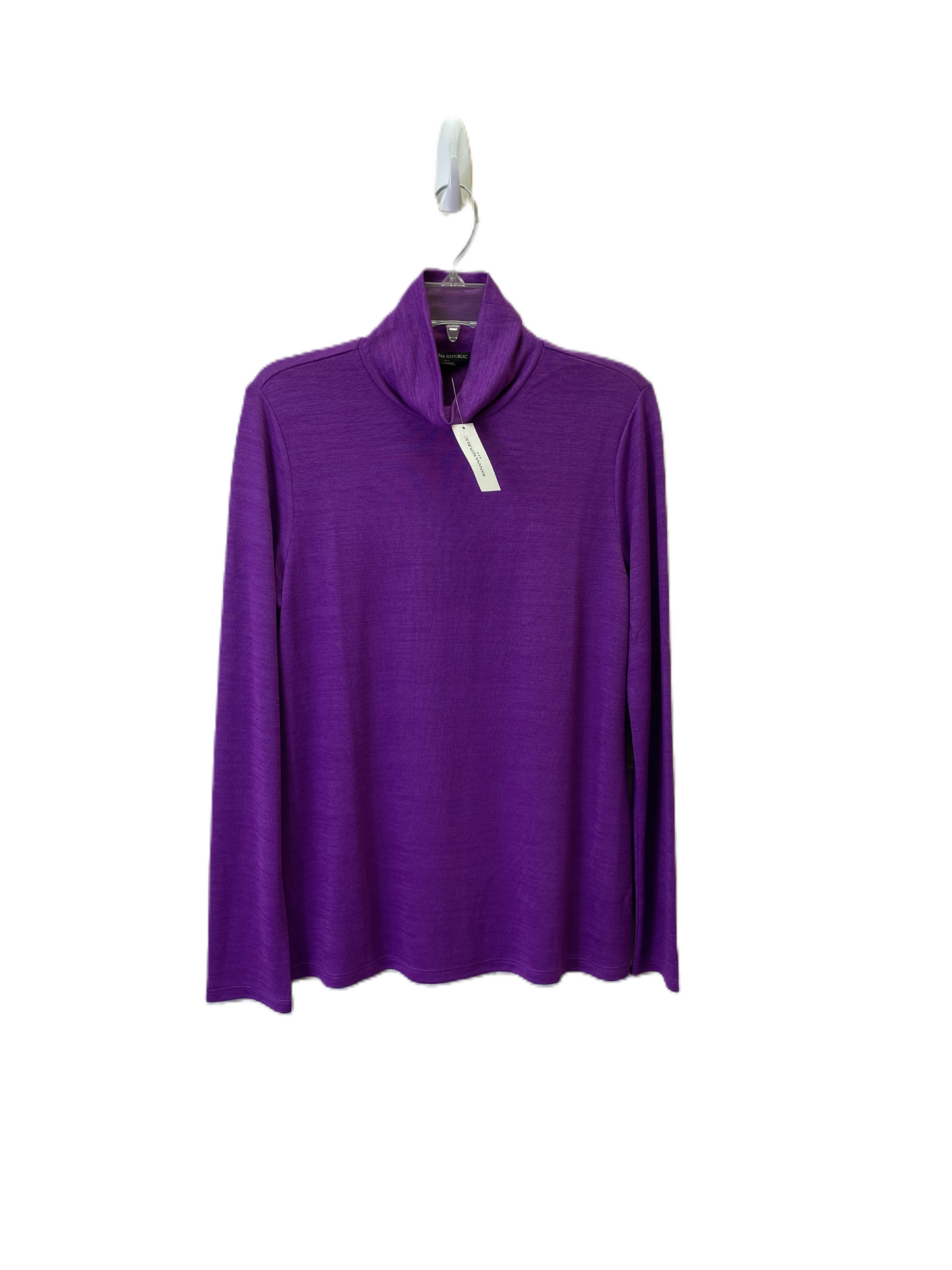 Top Long Sleeve Basic By Banana Republic In Purple, Size: M