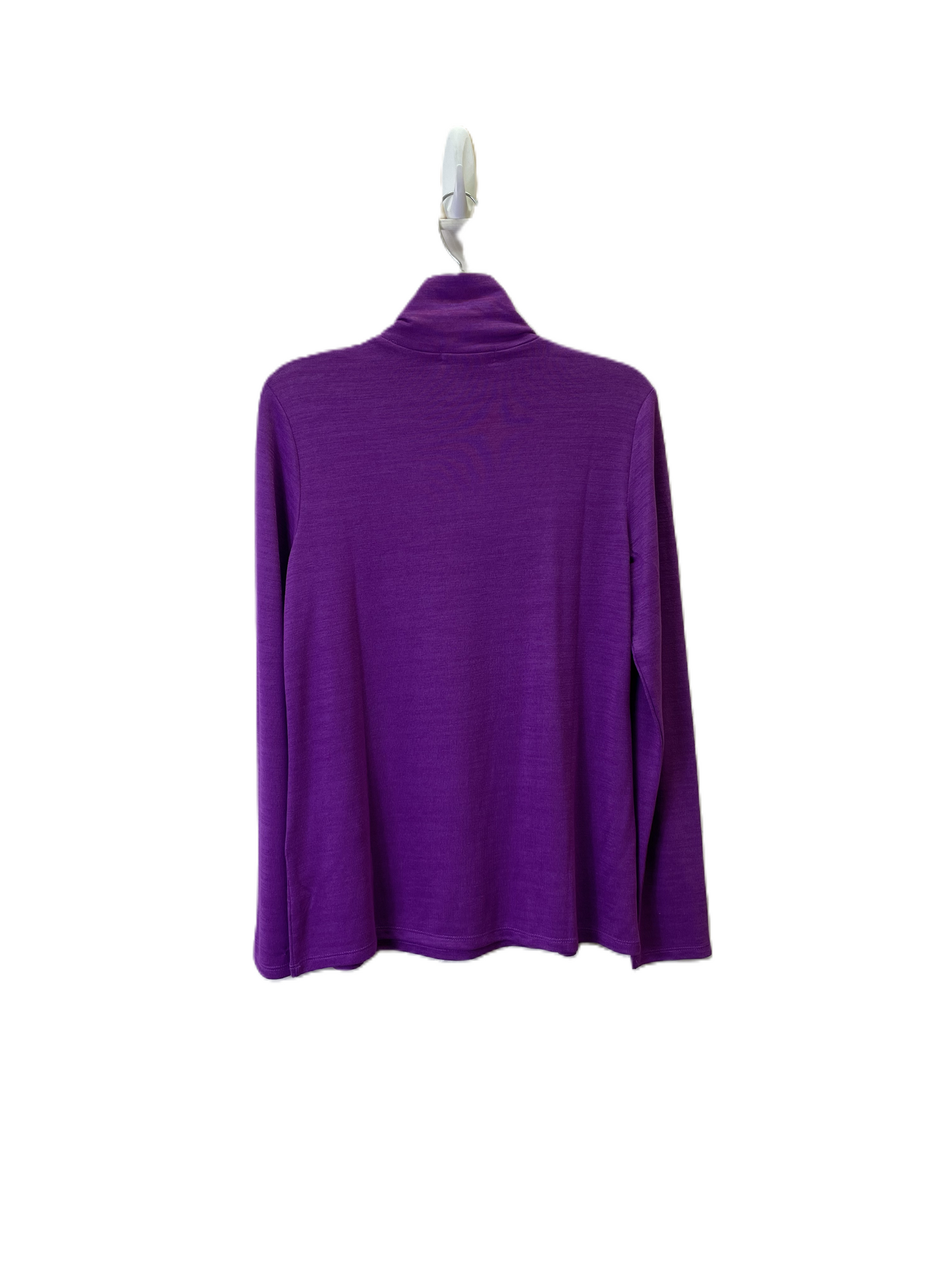 Top Long Sleeve Basic By Banana Republic In Purple, Size: M