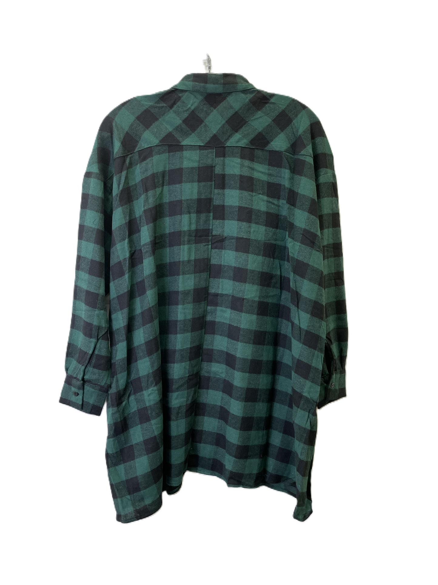 Blouse Long Sleeve By Hyfve In Plaid Pattern, Size: S