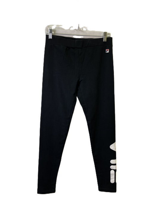 Athletic Leggings By Fila In Black, Size: M