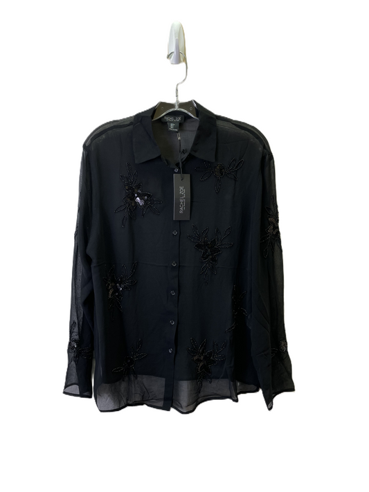 Blouse Long Sleeve By Rachel Zoe In Black, Size: S