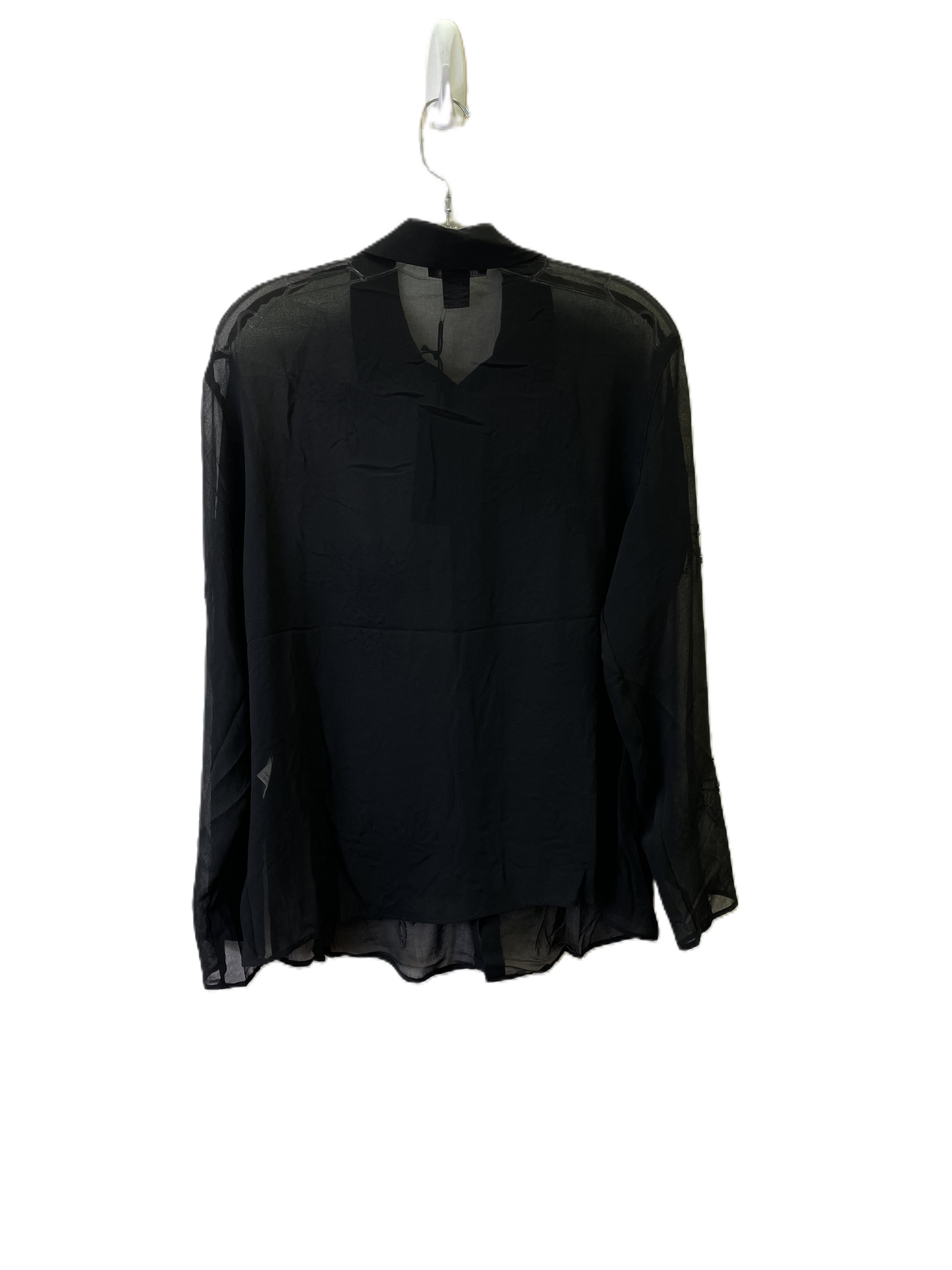 Blouse Long Sleeve By Rachel Zoe In Black, Size: S