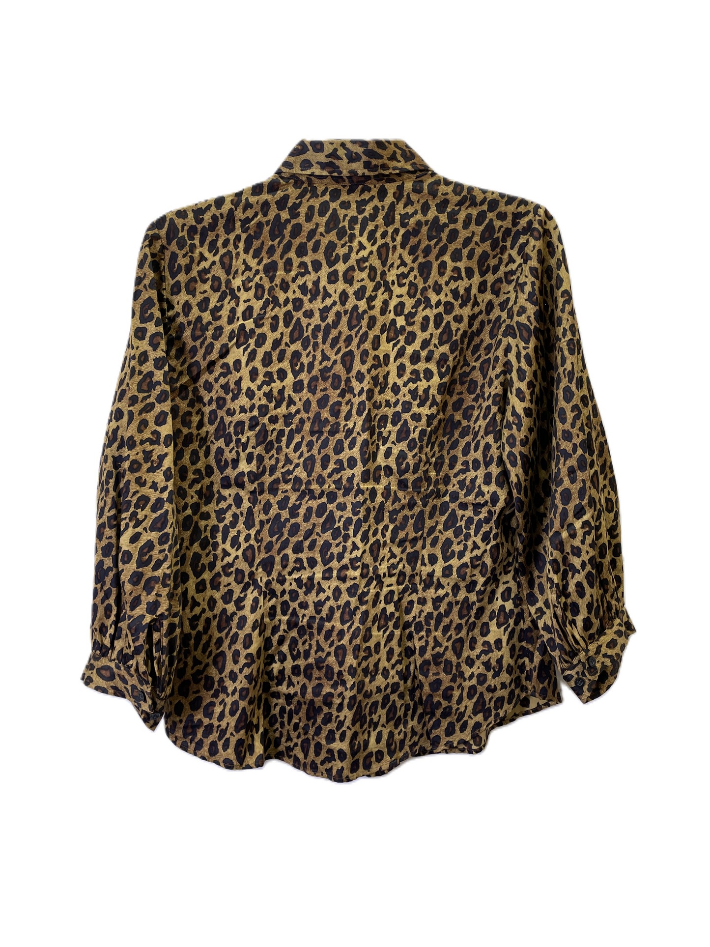 Blouse Long Sleeve By Ralph Lauren In Animal Print, Size: S