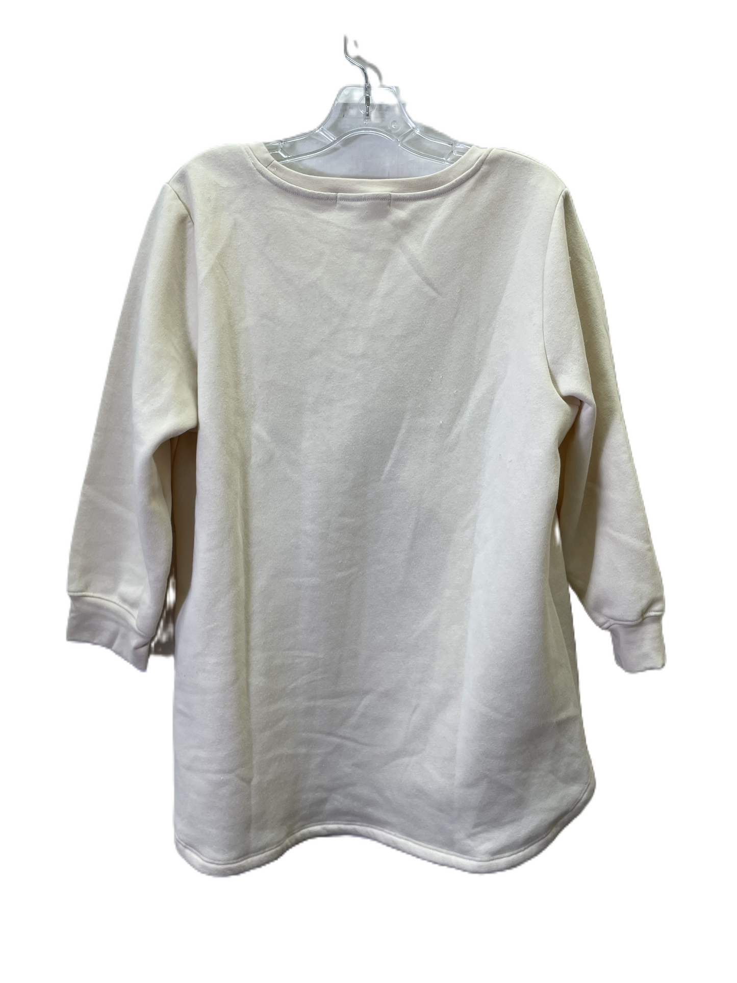 Sweatshirt Crewneck By Clover + Pine In Cream, Size: Xl