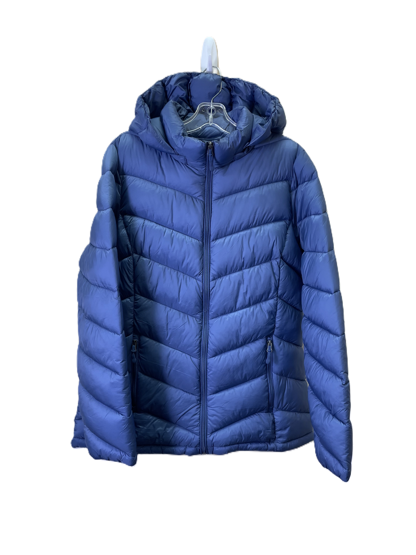 Jacket Puffer & Quilted By Charter Club In Blue, Size: L