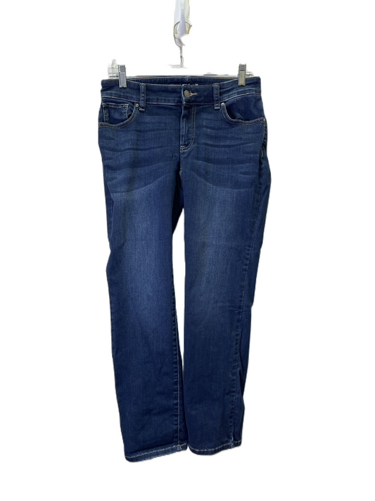 Jeans Straight By Chicos In Blue Denim, Size: 6