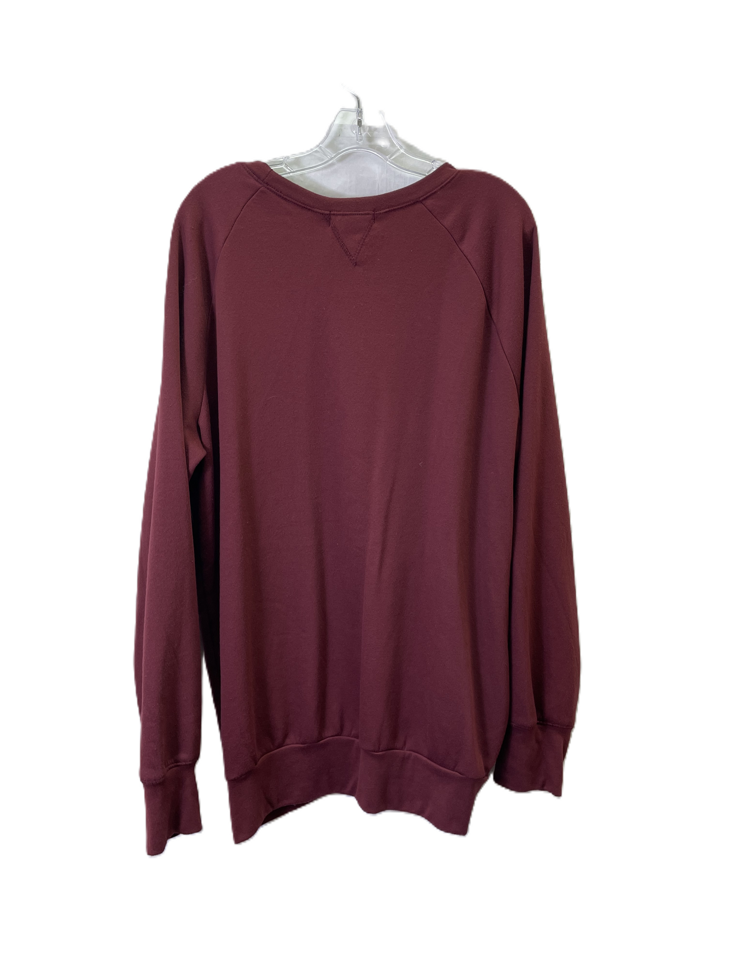 Sweatshirt Crewneck By Treasure And Bond In Maroon, Size: M