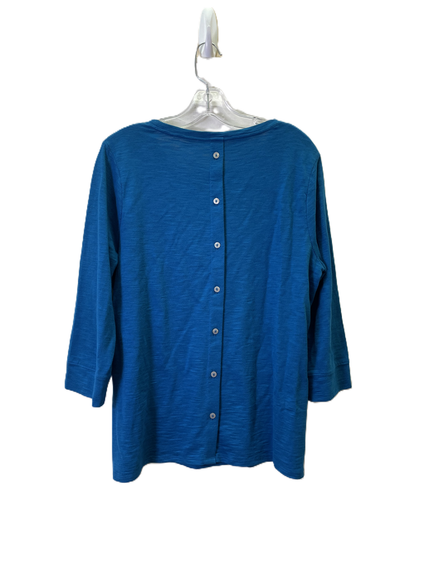 Top Long Sleeve By Chicos In Aqua, Size: M