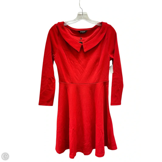 Dress Casual Short By Allegra K In Red, Size: S