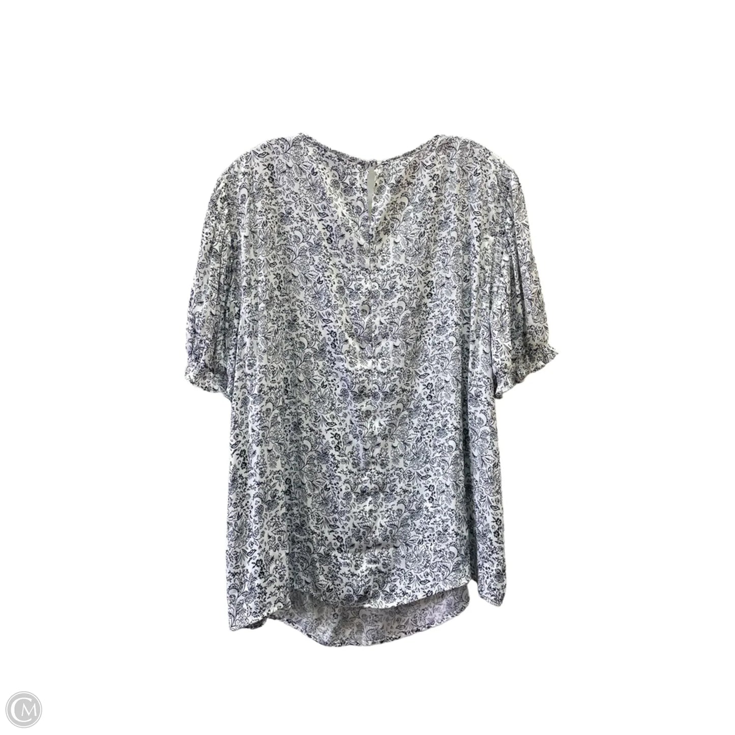 Top Short Sleeve By Lane Bryant In Black & White, Size: 2x