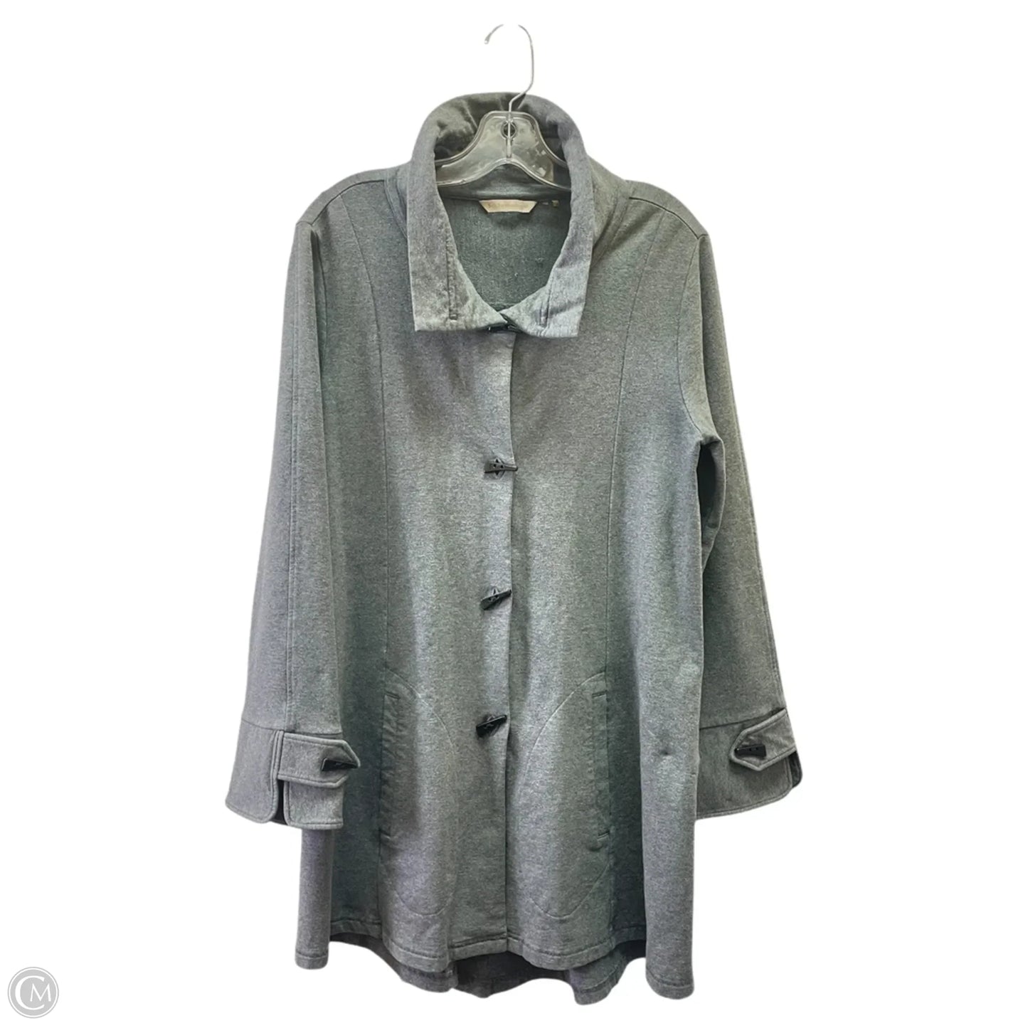 Athletic Jacket By Soft Surroundings In Grey, Size: M