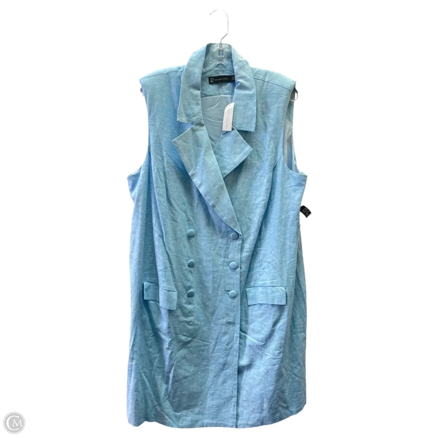 Vest Other By New York And Co In Blue, Size: 2x