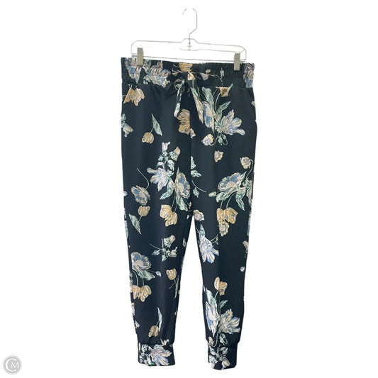 Pants Joggers By One by Chapter One In Black & Yellow, Size: M