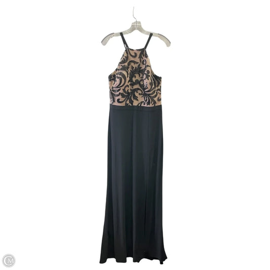 Dress Party Long By NIGHTWAY In Black & Tan, Size: L