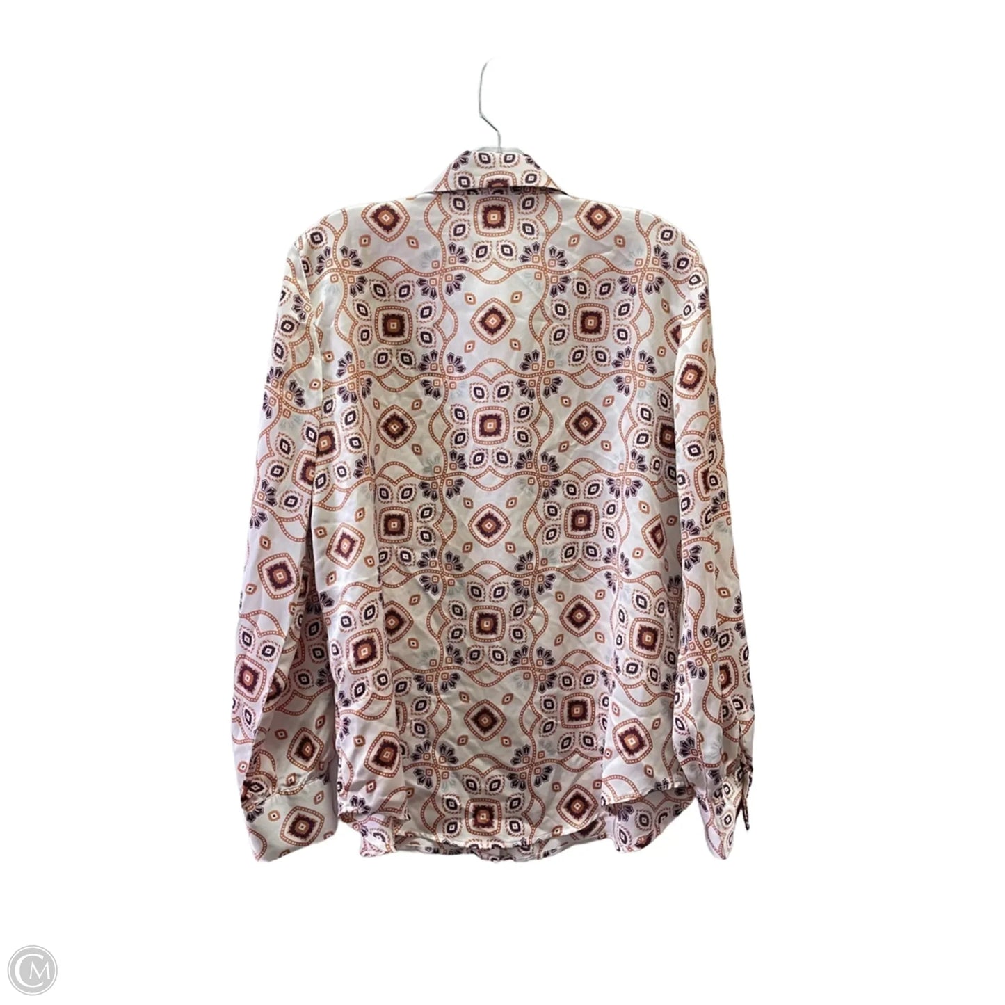 Top Long Sleeve By Ann Taylor In Ivory, Size: M