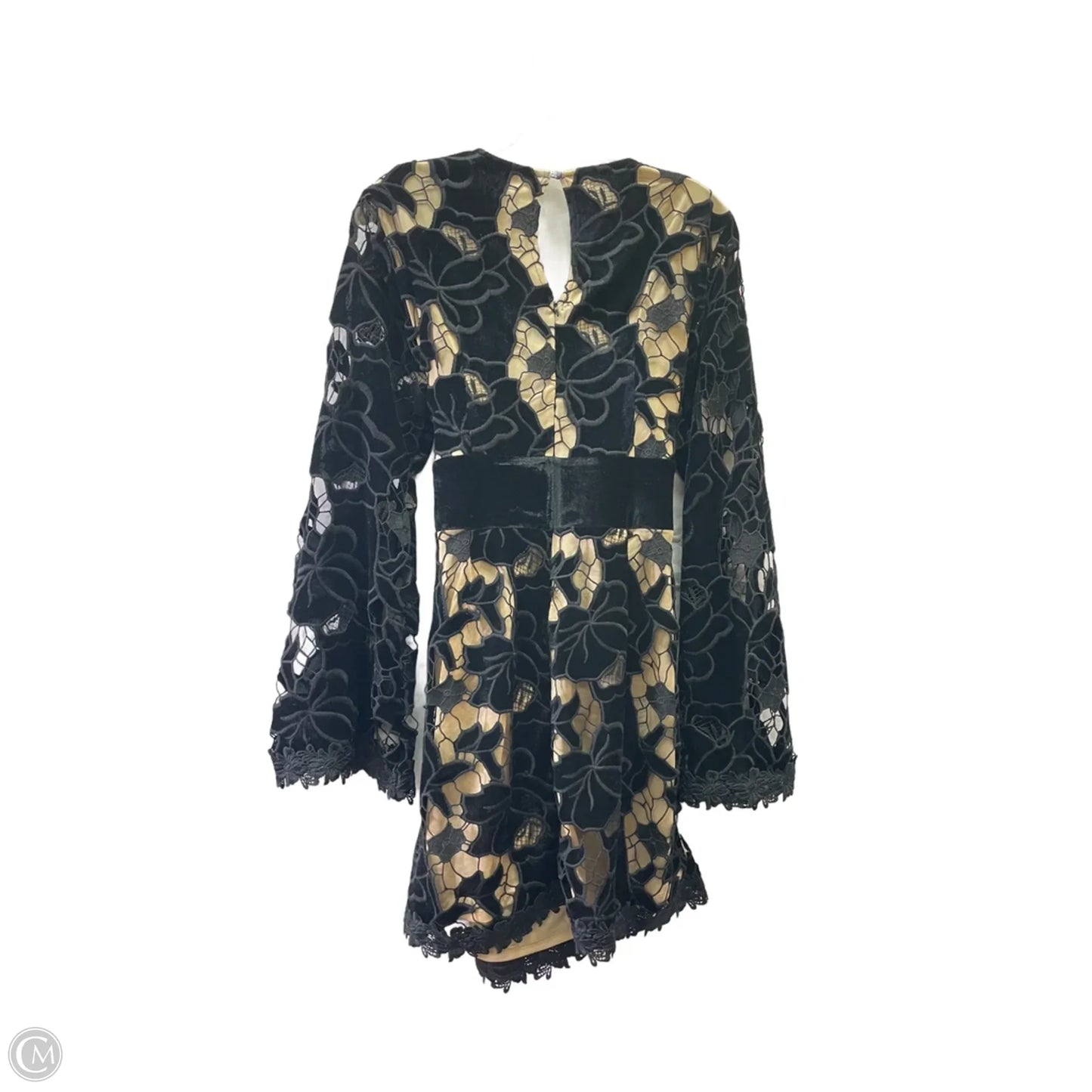 Dress Party Short By Venus In Black & Tan, Size: L