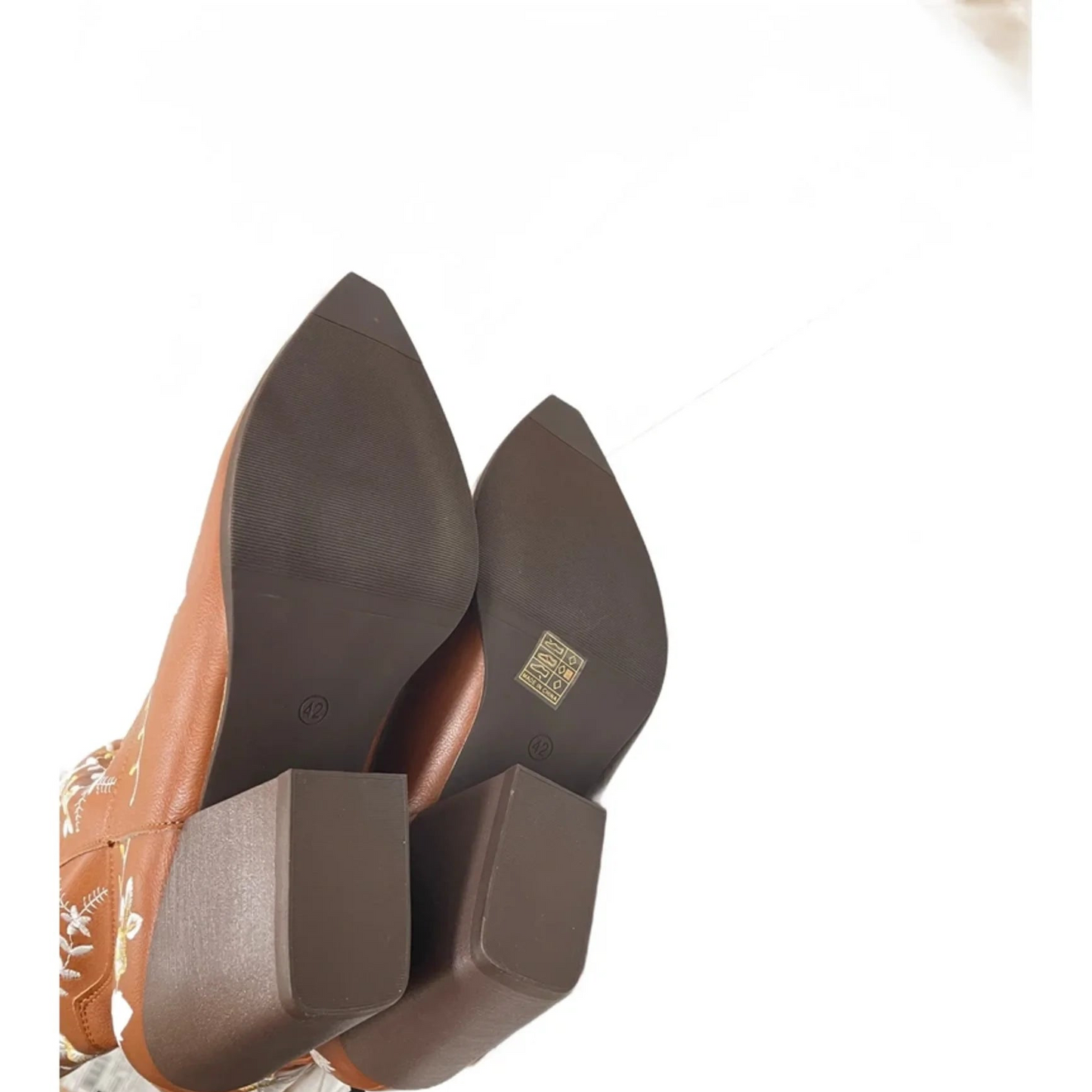 Boots Western By Cmf In Brown & White, Size: 11