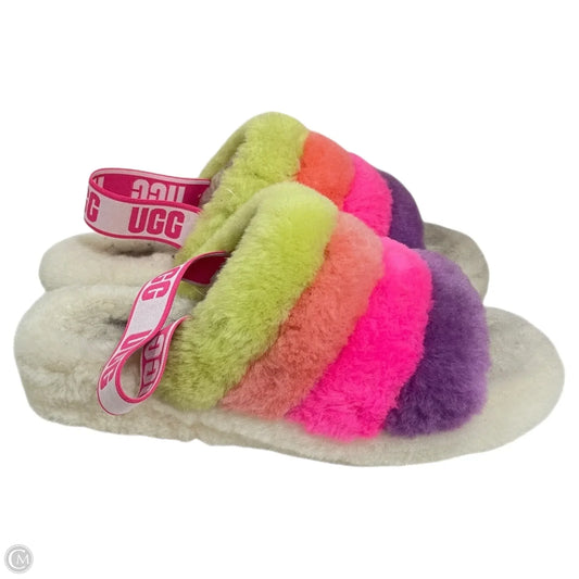 Sandals Designer By Ugg In Striped Pattern, Size: 10