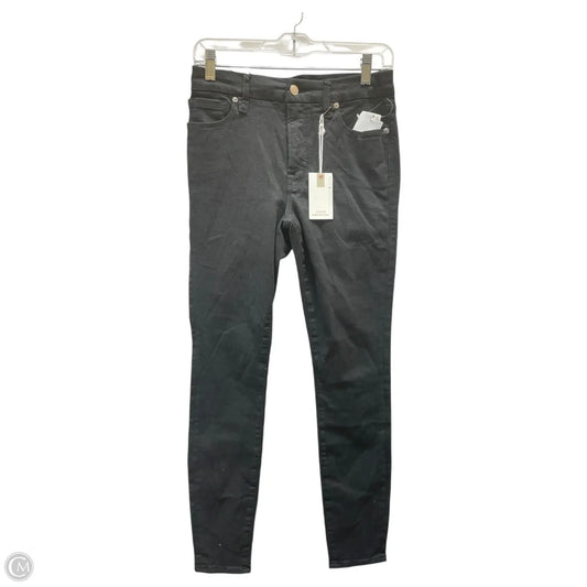 Jeans Skinny By Good American In Black Denim, Size: 4