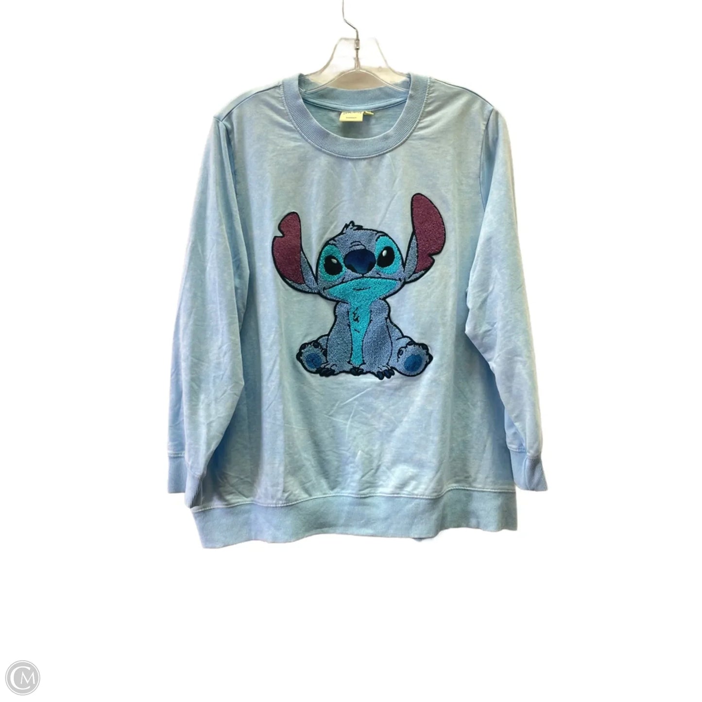 Top Long Sleeve By Disney In Blue, Size: 1x