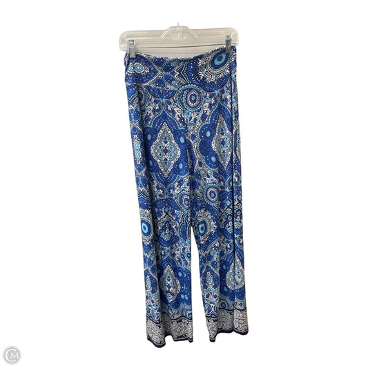 Pants Lounge By Apt 9 In Blue & White, Size: 12