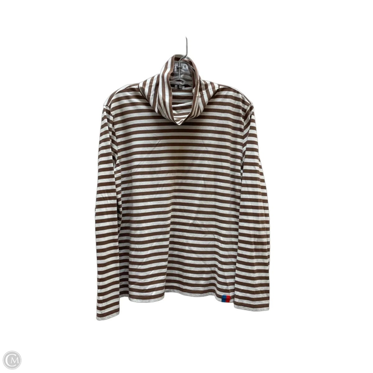 Top Long Sleeve By Kule In Striped Pattern, Size: L