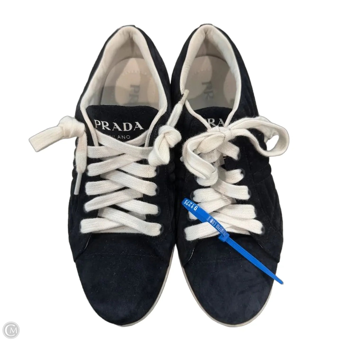 Shoes Luxury Designer By Prada In Black, Size: 7