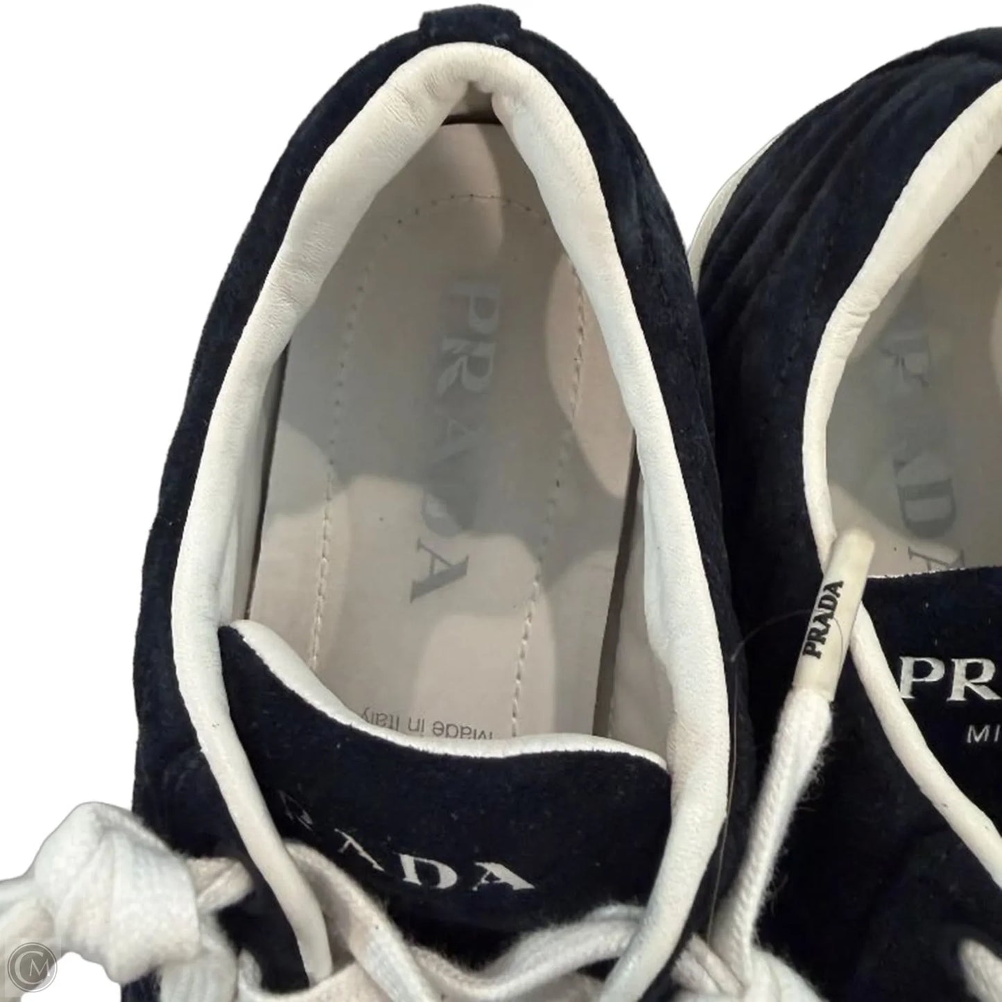 Shoes Luxury Designer By Prada In Black, Size: 7