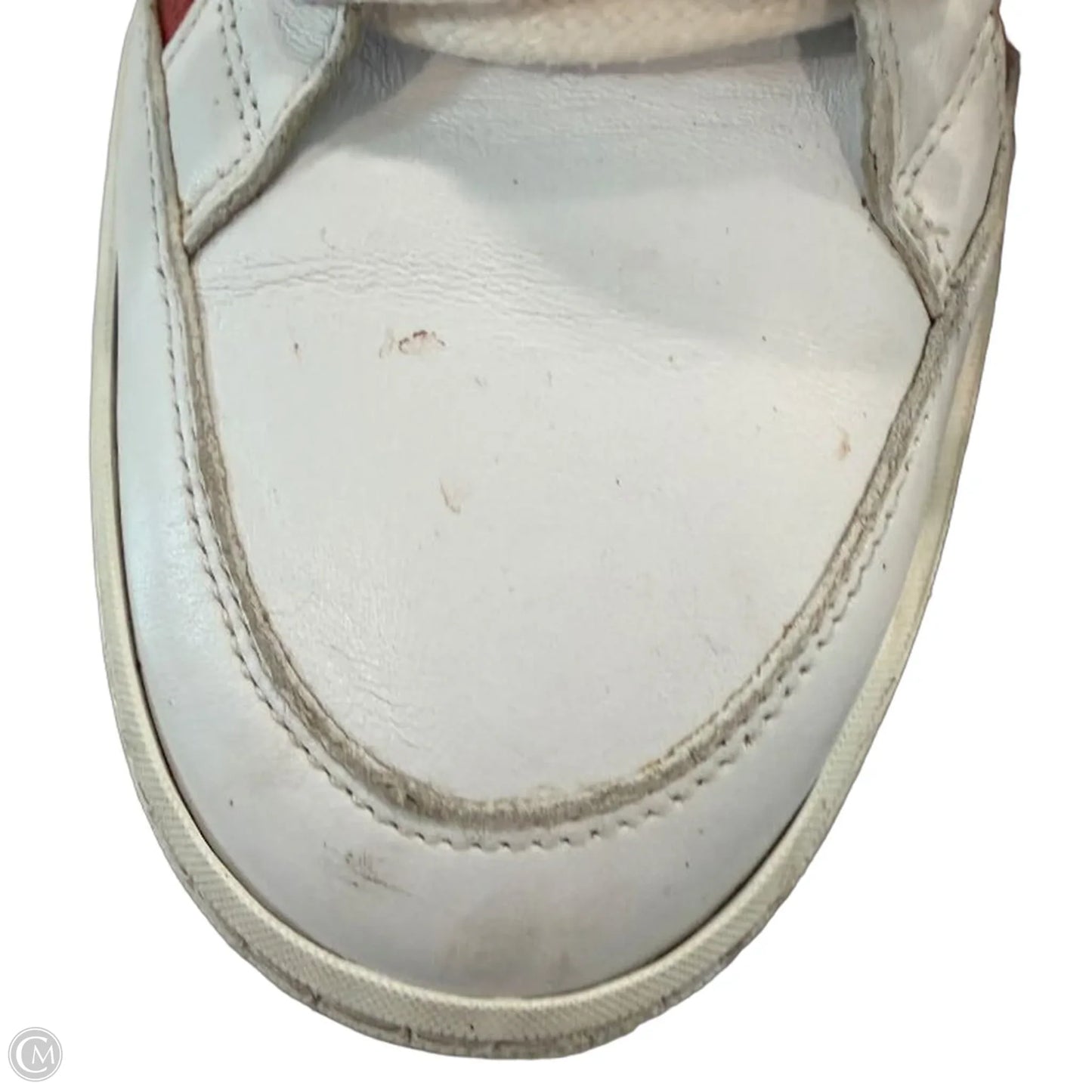 Shoes Luxury Designer By Burberry In Brown & White, Size: 7