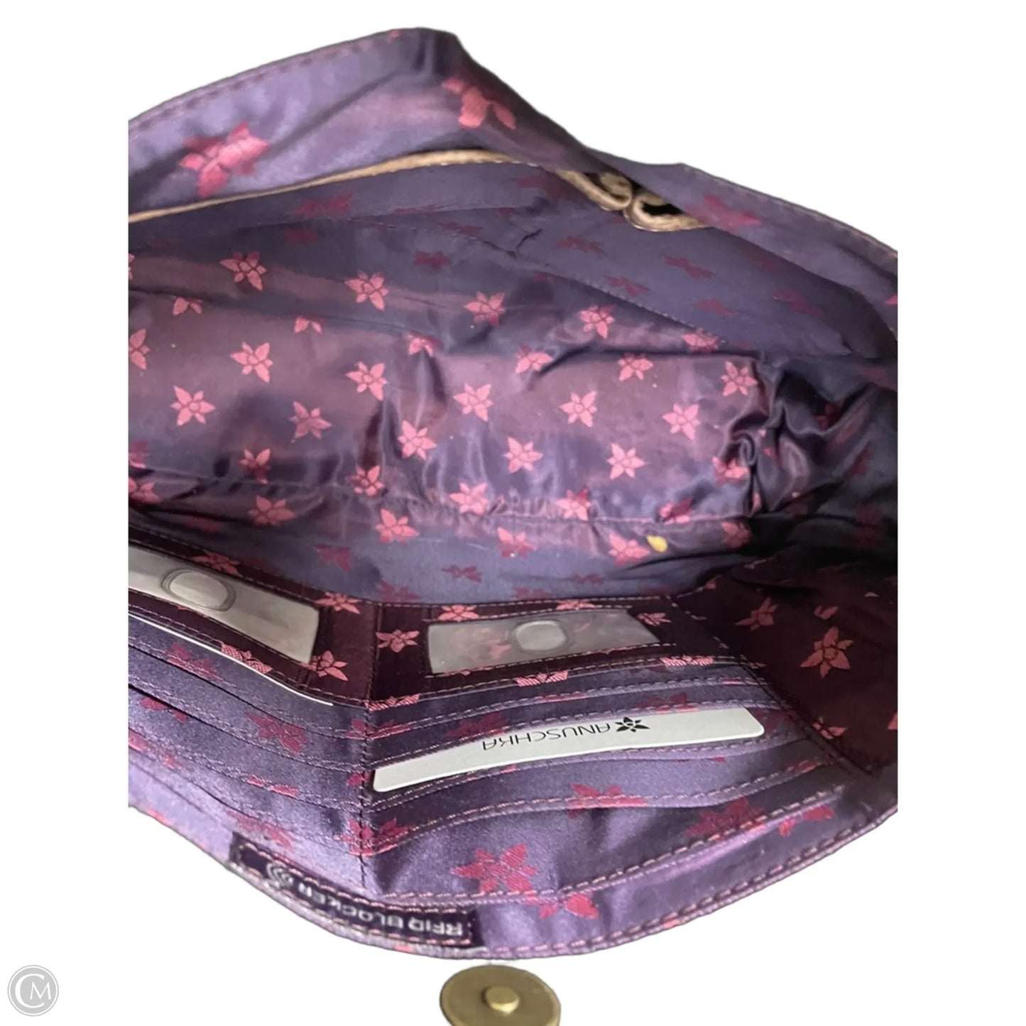 Handbag Leather By Anuschka, Size: Medium
