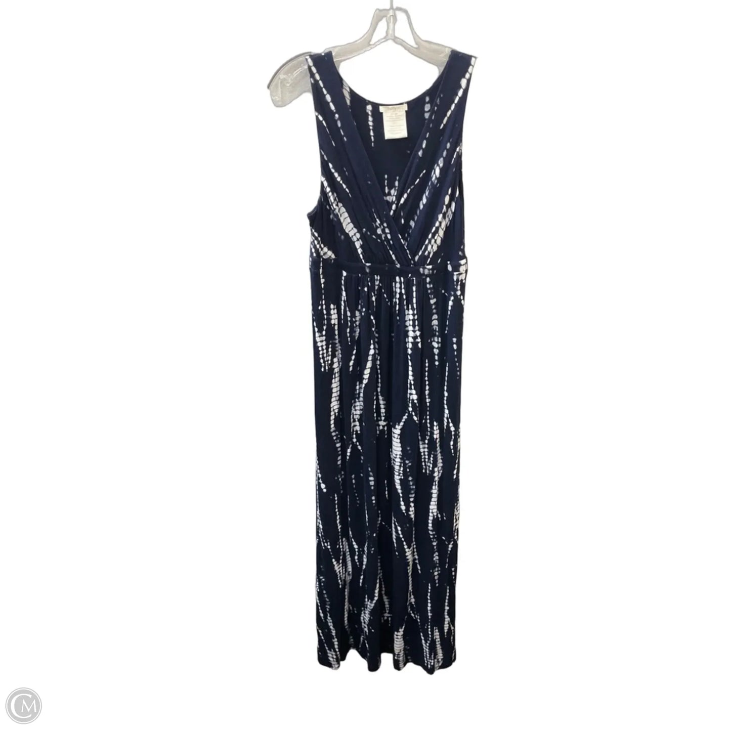Dress Casual Maxi By Matty M In Blue & White, Size: L