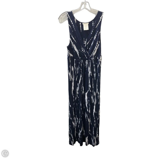 Dress Casual Maxi By Matty M In Blue & White, Size: L