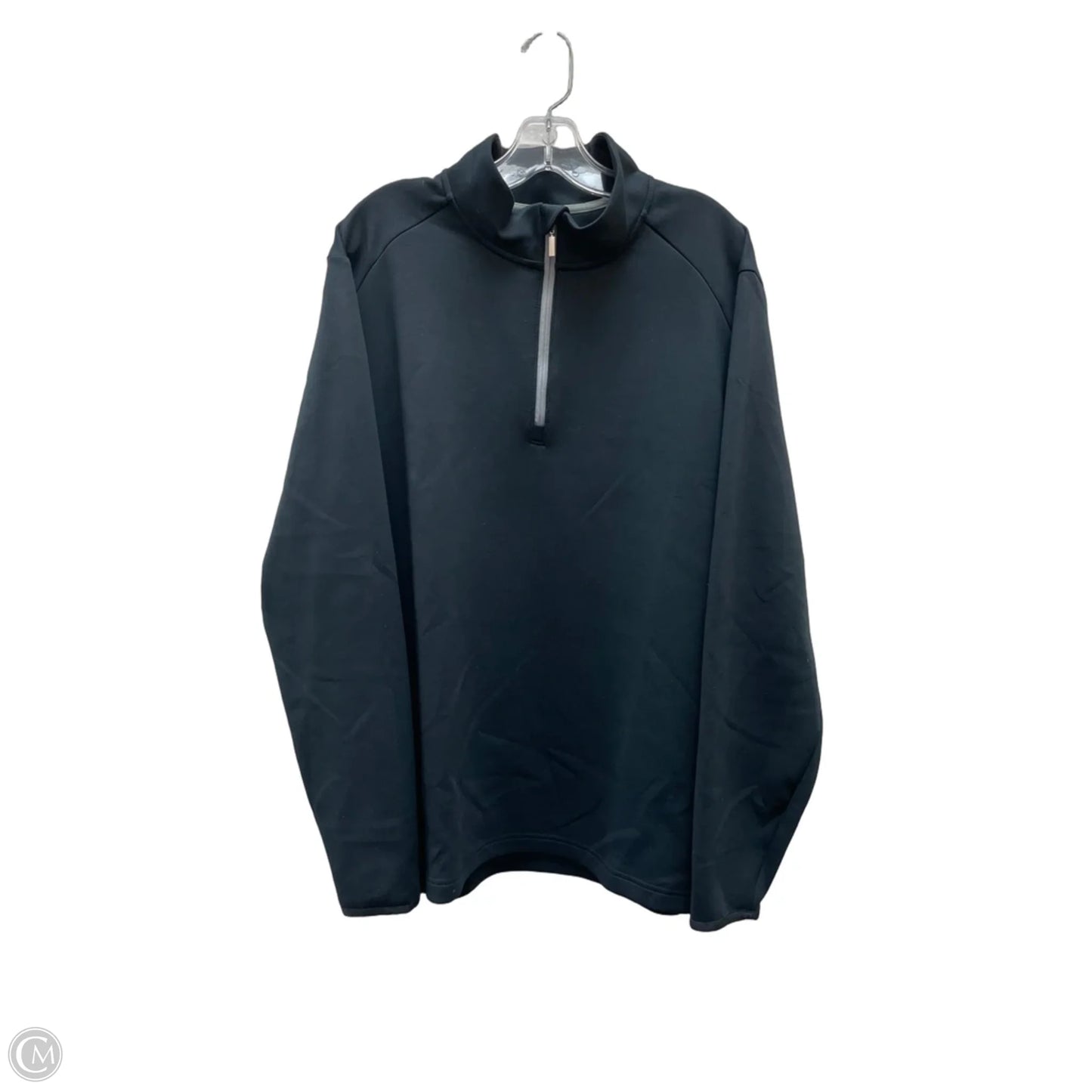 Athletic Top Long Sleeve Collar By Kirkland In Black, Size: L