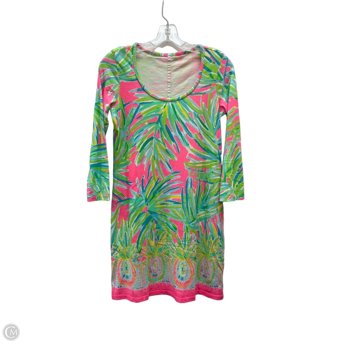 Dress Designer By Lilly Pulitzer In Green & Pink, Size: Xs