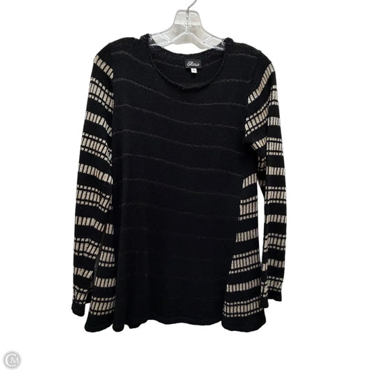 Sweater By elarnis In Black & Gold, Size: S