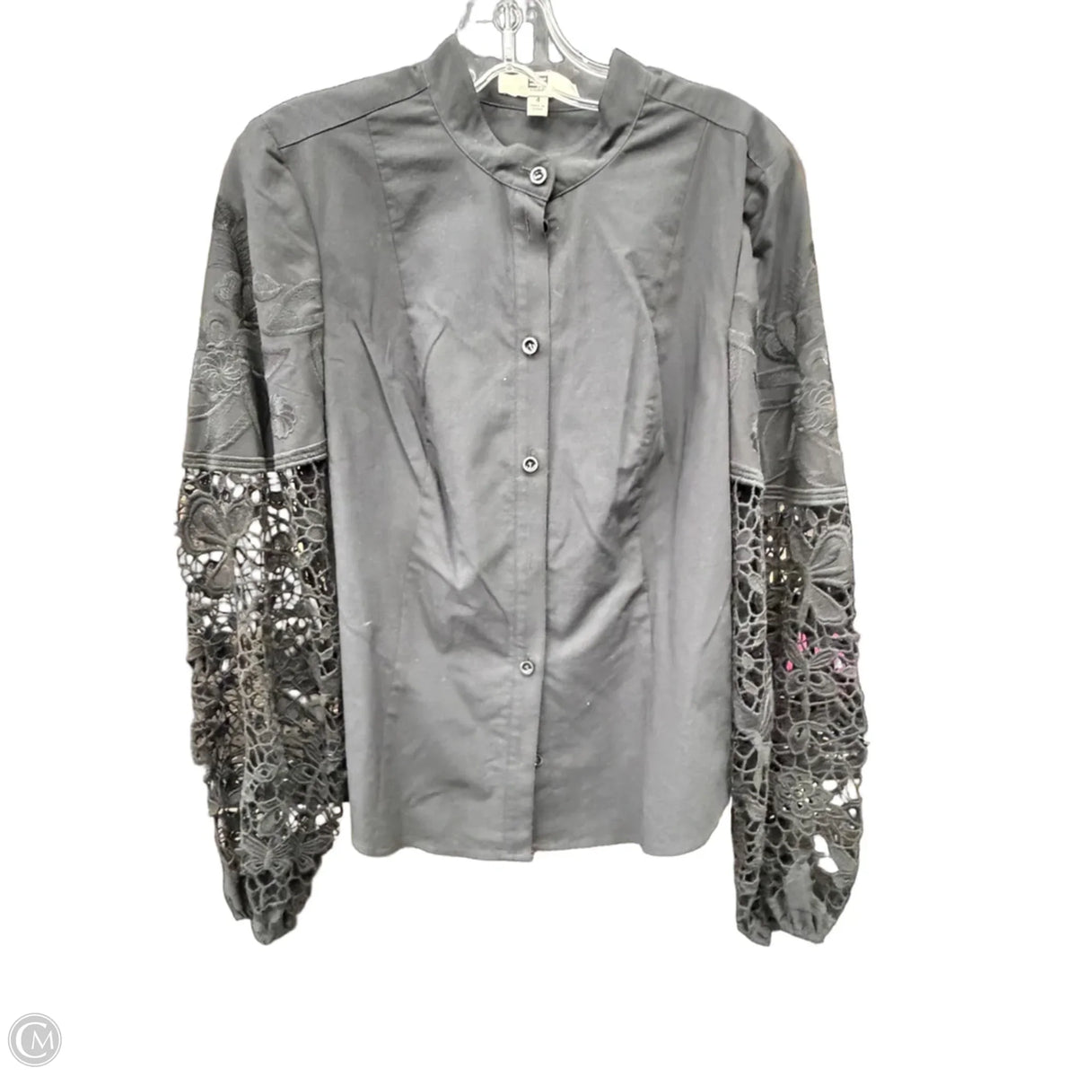 Top Long Sleeve By Etcetra In Black, Size: S
