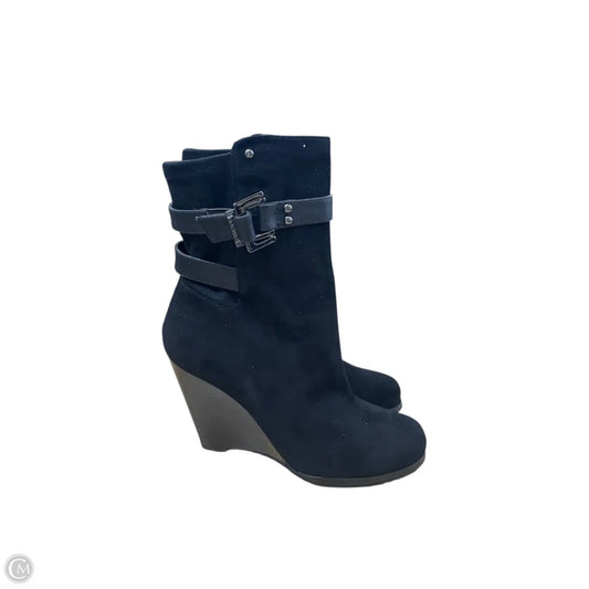 Boots Ankle Heels By Guess In Black, Size: 8.5