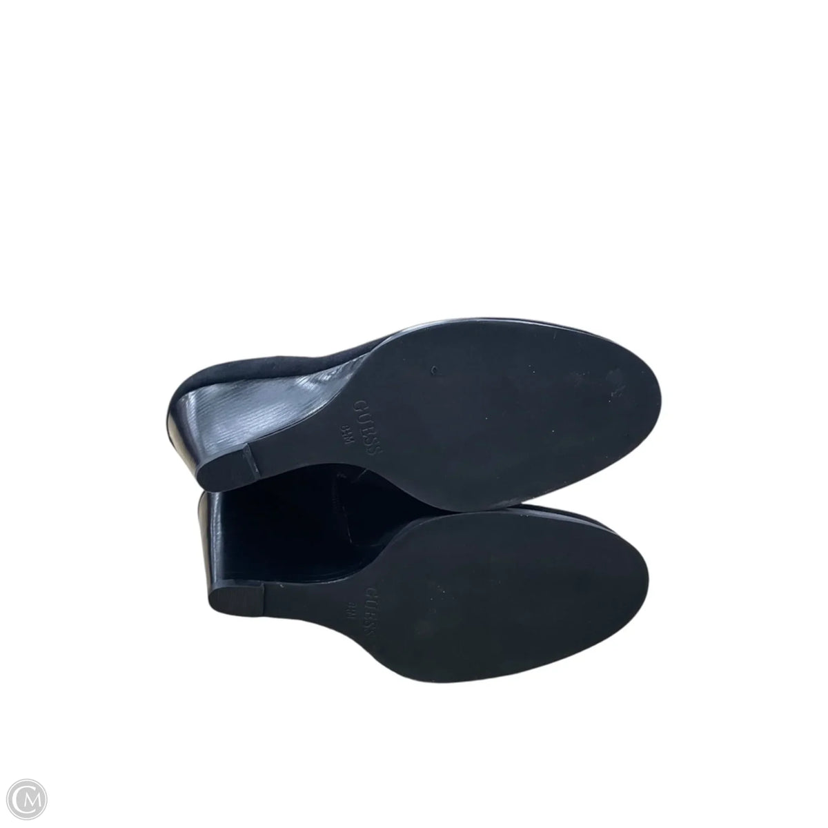 Boots Ankle Heels By Guess In Black, Size: 8.5