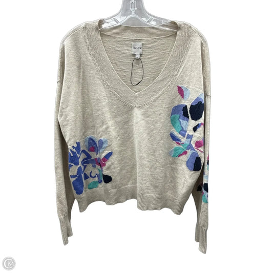 Sweater By Nic + Zoe In Taupe, Size: Xl