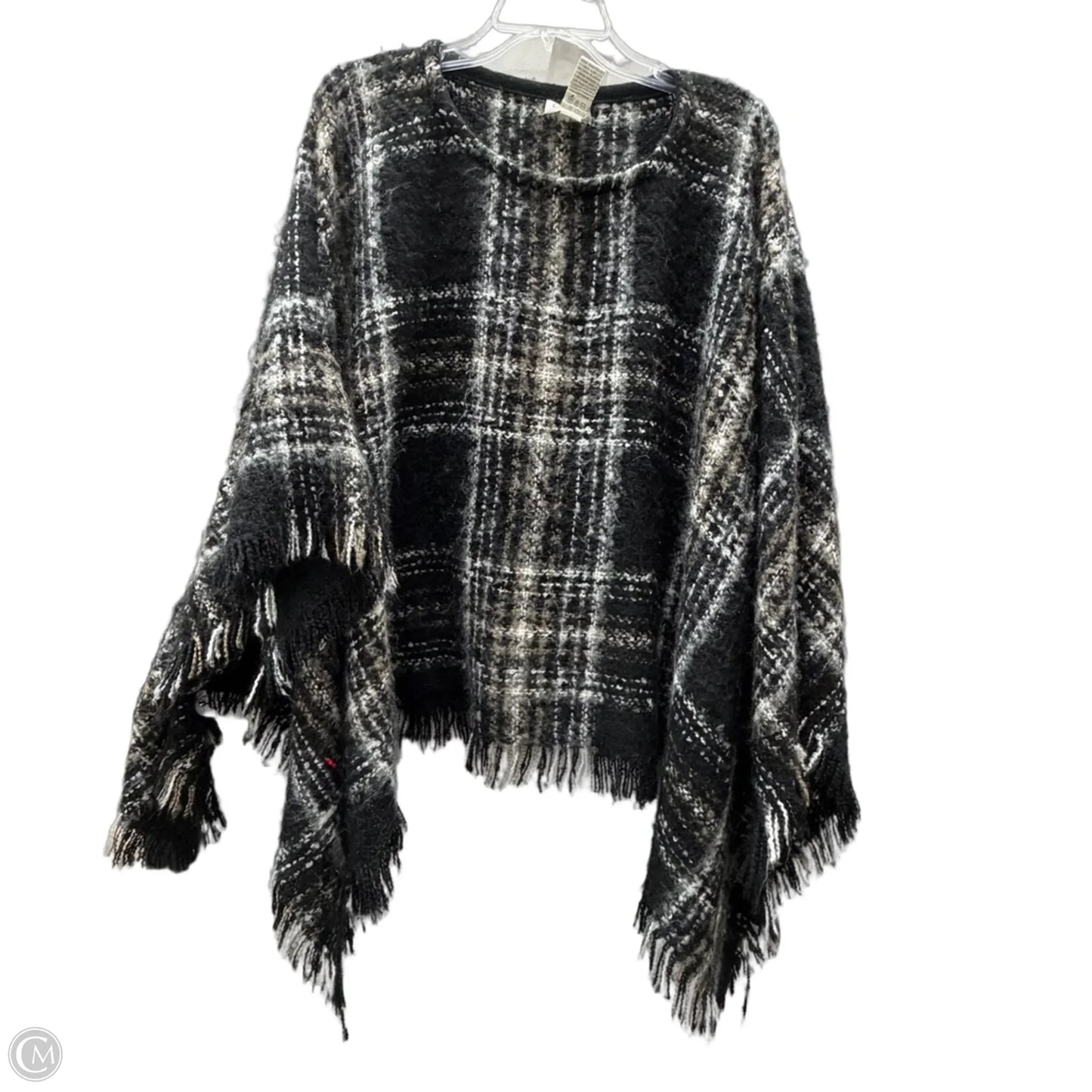 Poncho By Orvis In Black & White, Size: Osfm