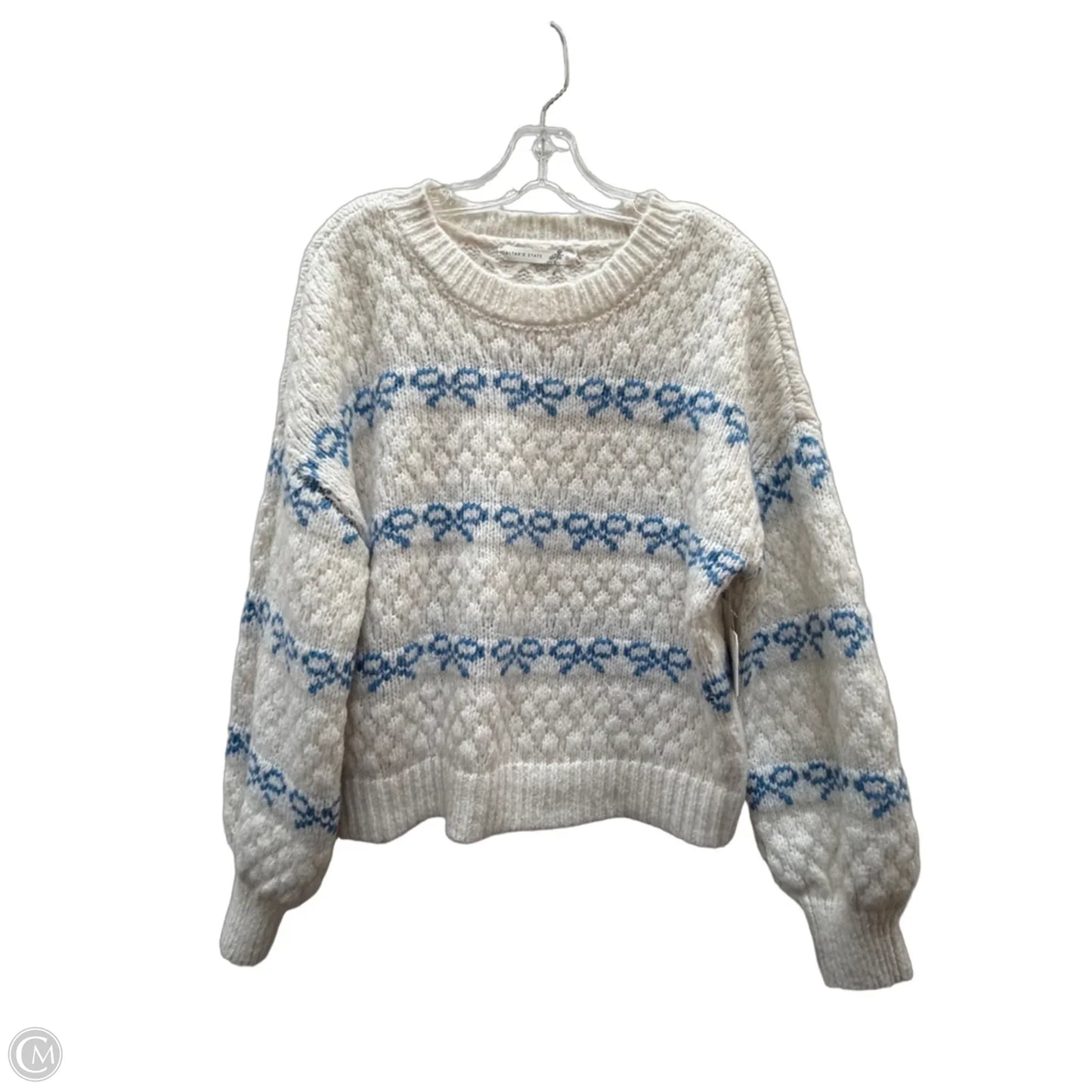 Sweater By Altard State In Blue & White, Size: S
