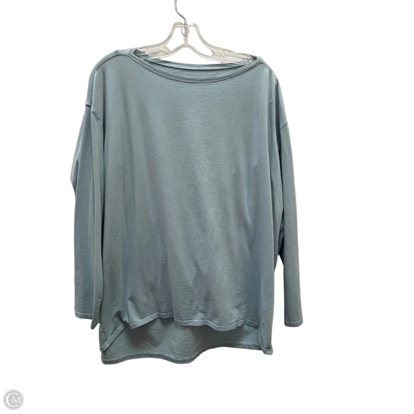 Athletic Top Long Sleeve Crewneck By Lululemon In Blue, Size: L