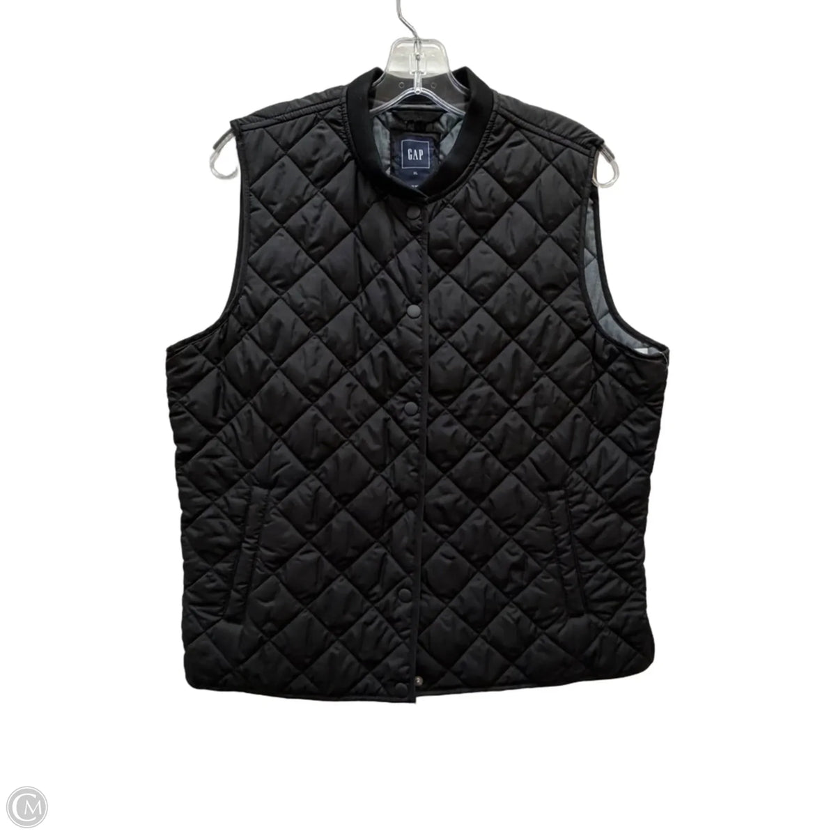 Vest Puffer & Quilted By Gap In Black, Size: Xl