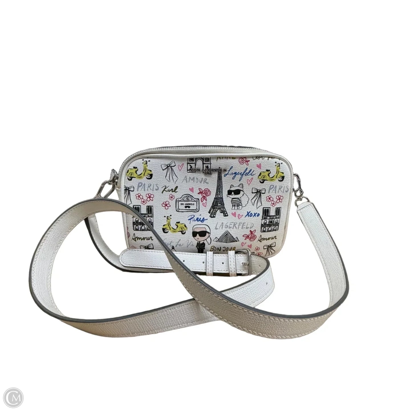 Crossbody Designer By Karl Lagerfeld, Size: Medium