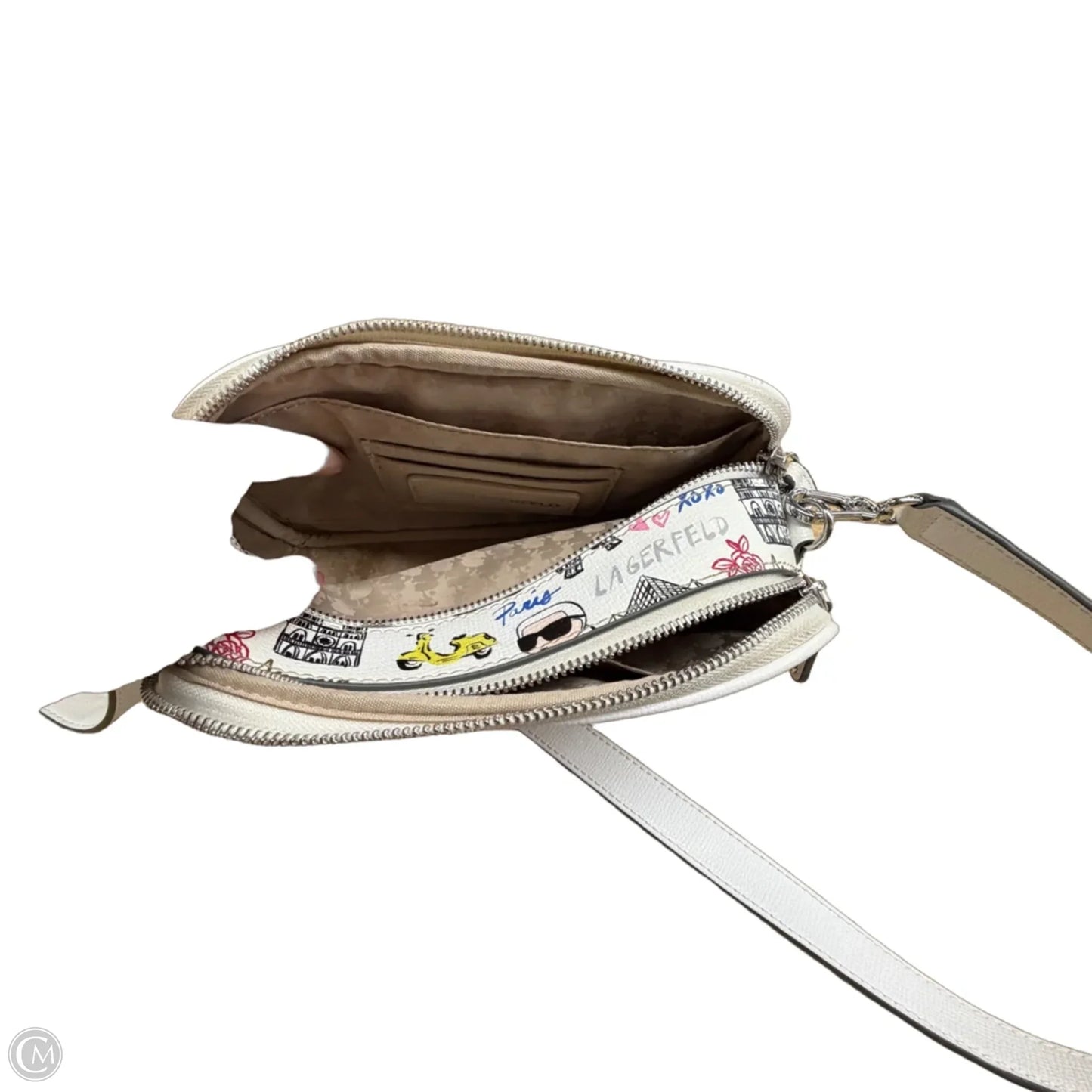 Crossbody Designer By Karl Lagerfeld, Size: Medium