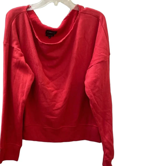 Athletic Sweatshirt Crewneck ByCarbon 38 In Red, Size: Xlarge