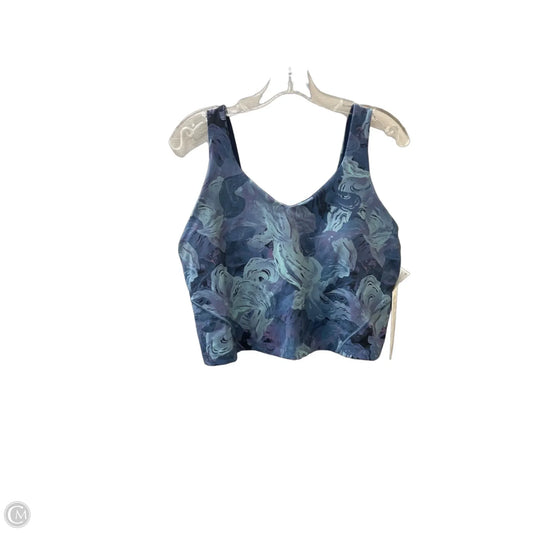Athletic Tank Top By Lululemon In Blue, Size: Xl