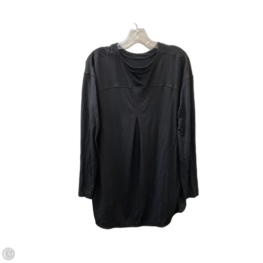 Athletic Top Long Sleeve Crewneck By Lululemon In Black, Size: Xl