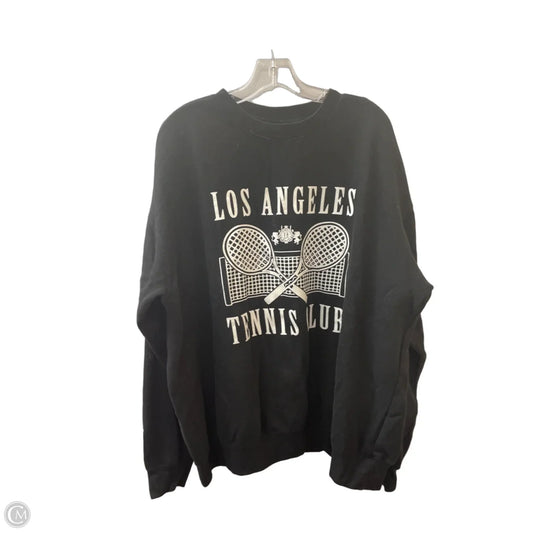 Athletic Sweatshirt Crewneck By Show Me Your Mumu In Black & White, Size: M