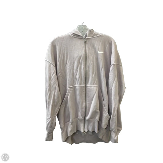 Athletic Sweatshirt Hoodie By Nike Apparel In Purple, Size: L